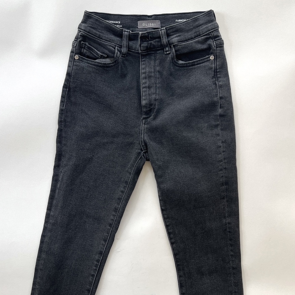DL1961 "Farrow Skinny" High Rise Intasculpt Ankle Black Jeans - Size - 25